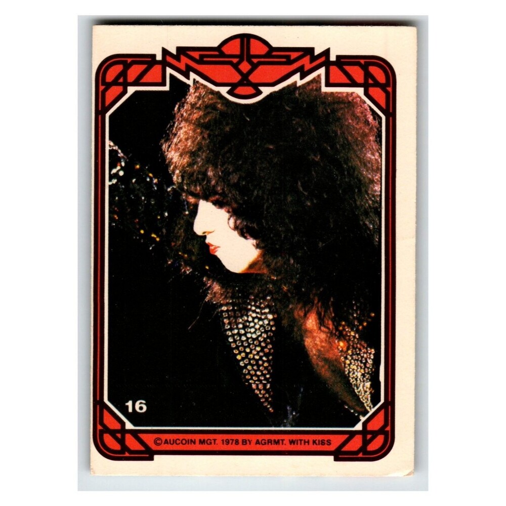 KISS Paul Stanley 1978 Topps #16 Non-Sport Trading Card